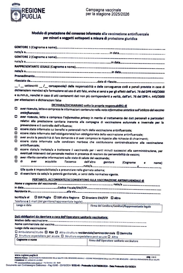 Ingrandire l'immagine: VACCINO ANTINFLUENZALE