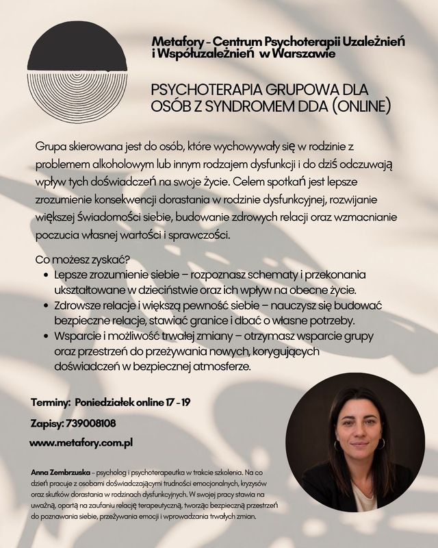 Powiększ obraz: Metafory Centrum Psychoterapii Uzależnień i Współuzależnień