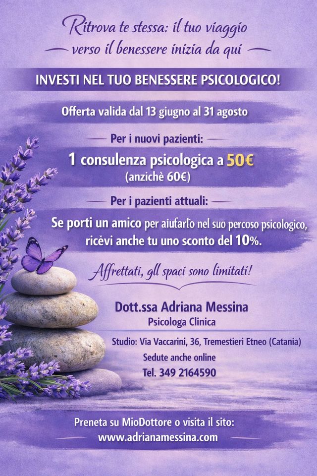 Ingrandire l'immagine: Dottoressa Adriana Messina - Psicologa Clinica -