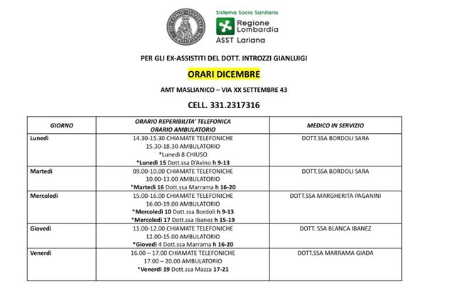 Ingrandire l'immagine: Ambulatorio Comunale AMT Maslianico