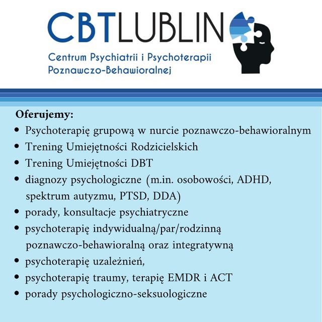 Powiększ obraz: Centrum Psychiatrii i Psychoterapii Poznawczo-Behawioralnej