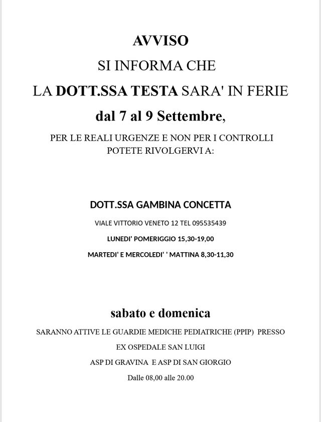 Ingrandire l'immagine: Studio Pediatrico Dott.ssa Flavia Testa