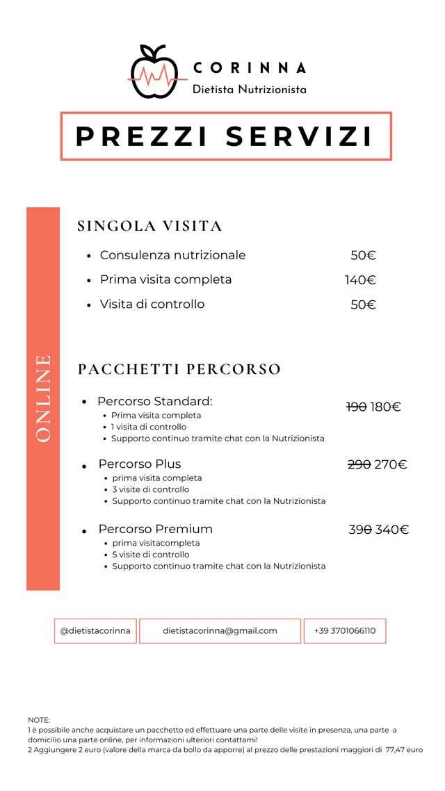 Ingrandire l'immagine: CONSULENZA ON LINE Dietista Nutrizionista Corinna