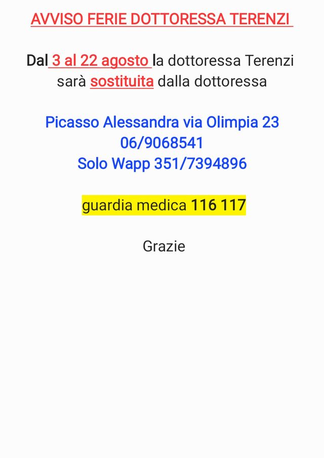 Ingrandire l'immagine: Studio medico dott.ssa Terenzi Sandra