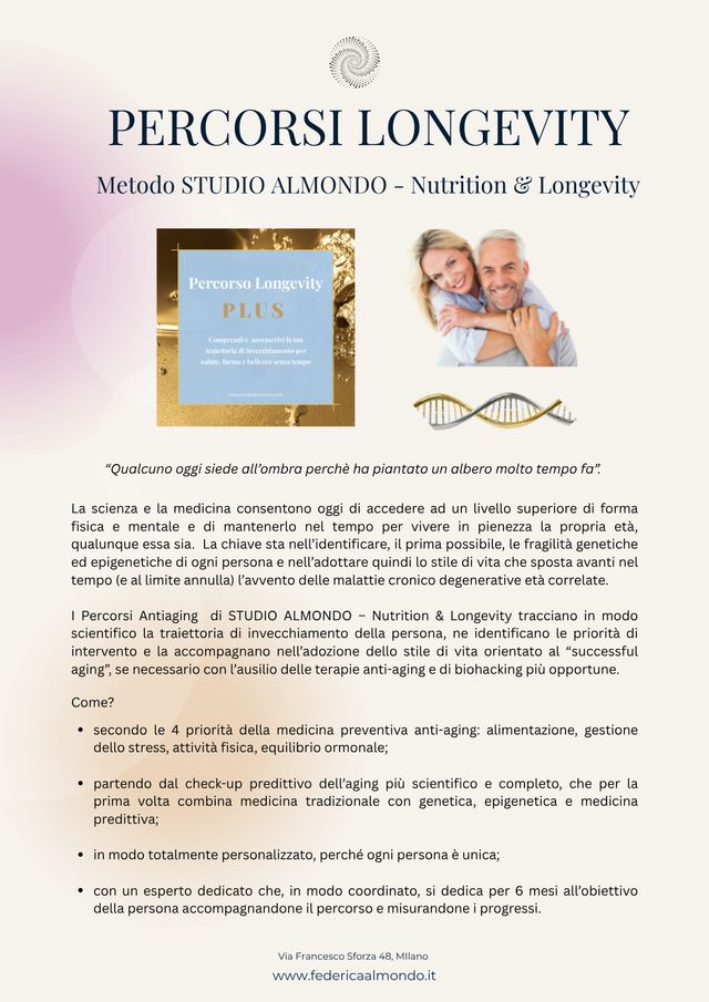 Ingrandire l'immagine: STUDIO ALMONDO - Nutrition & Longevity