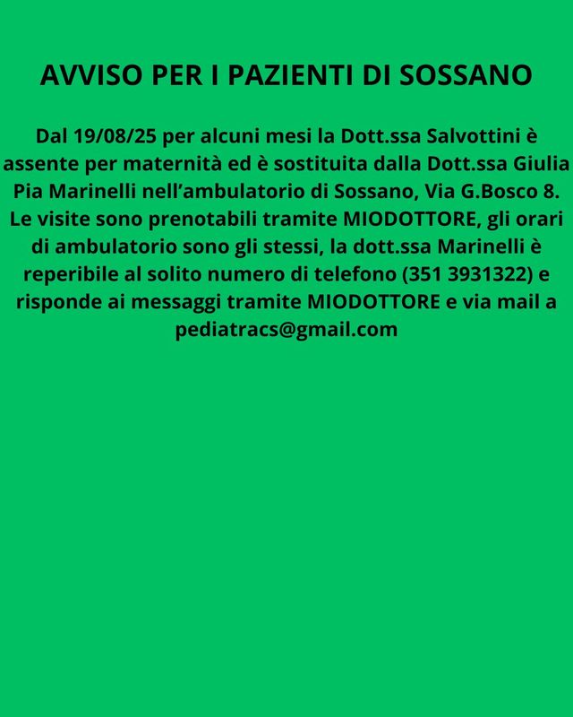 Ingrandire l'immagine: ambulatorio pediatrico convenzionato SSN
