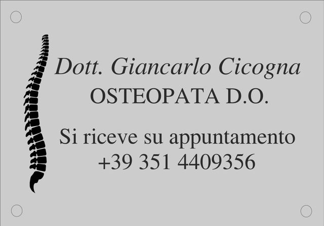 Ingrandire l'immagine: Studio di Osteopatia Cicogna Giancarlo c/o VV Benessere