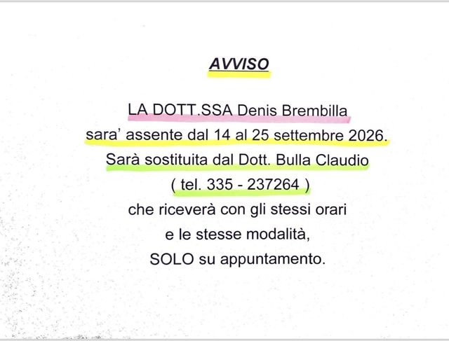 Ingrandire l'immagine: Studio Medico Dr.ssa Brembilla Denis
