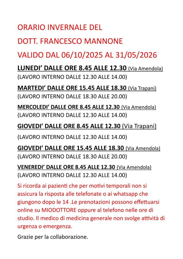 Ingrandire l'immagine: Studio Medico Dott. Francesco Enzo Mannone