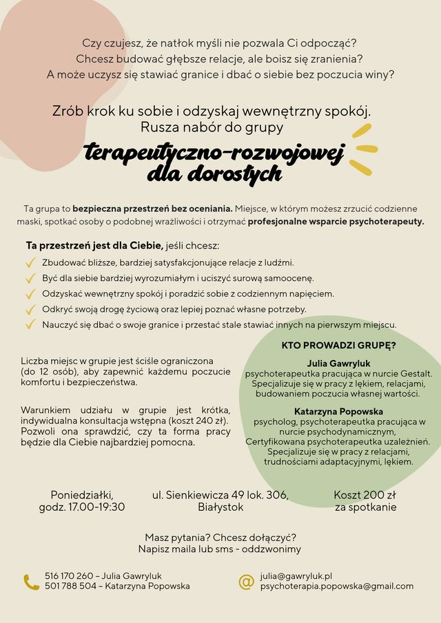 Powiększ obraz: Gabinet psychoterapii Katarzyna Popowska