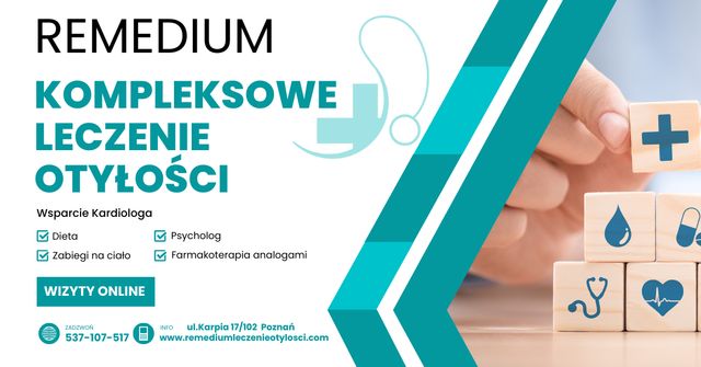 Powiększ obraz: MED SPA Remedium Leczenie otyłości - Wizyty ONLINE ul.Karpia 17/102 Poznań