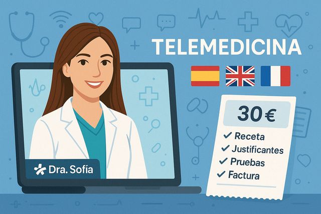 Acercar imagen: ONLINE PACK 30€: Recetas/justifs/prescripc.pruebas/factura.