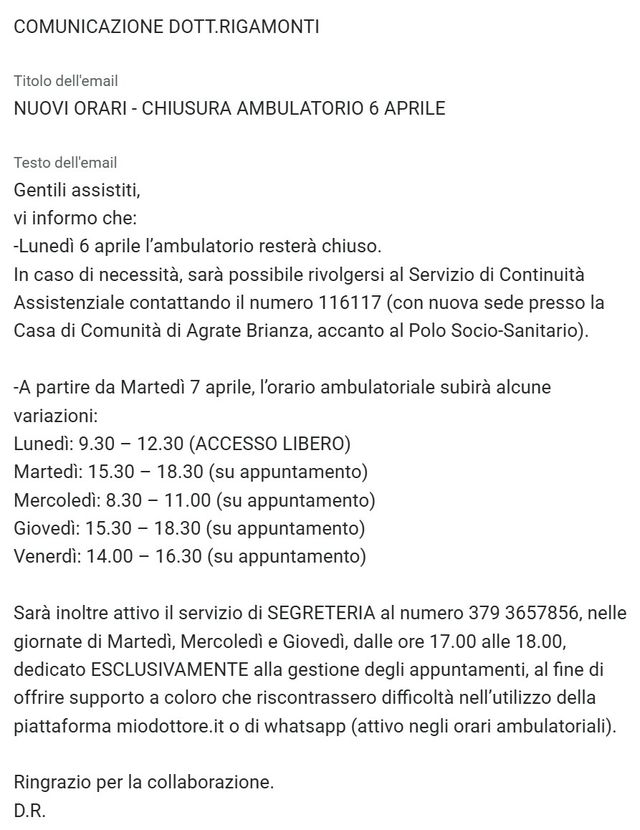 Ingrandire l'immagine: Studio Dottor David Rigamonti