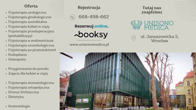 Powiększ obraz: Unisono Medica Centrum Prehabilitacji i Fizjoterapii