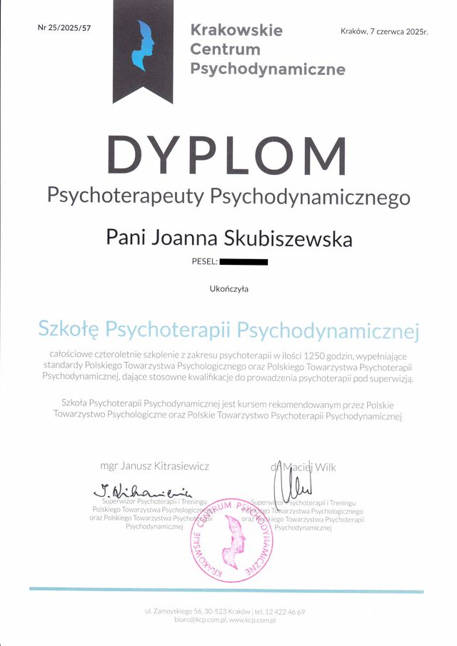 Powiększ obraz: Gabinet psychoterapii