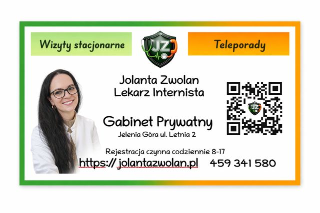 Powiększ obraz: Specjalistyczny Gabinet Prywatny Jolanta Zwolan.  Przychodnia lekarska Medinap NZOZ "NA LETNIEJ” Jelenia Góra.