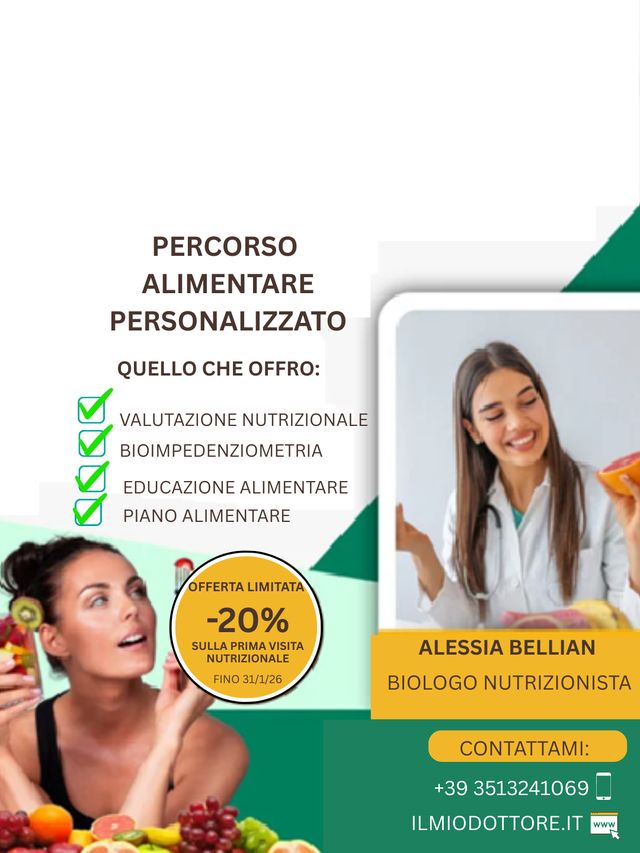 Ingrandire l'immagine: Studio Privato - Dott.ssa Alessia Bellian, biologo nutrizionista