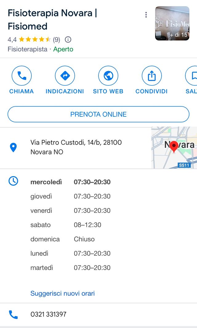 Ingrandire l'immagine: Fisioterapia Novara Fisiomed