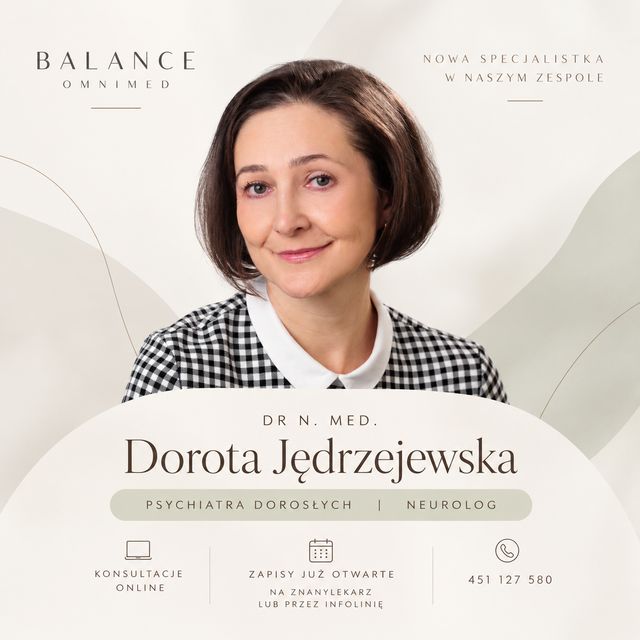 Powiększ obraz: BALANCE OmniMed Centrum Zdrowia Psychicznego i Neurorozwoju