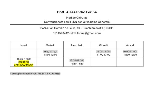 Ingrandire l'immagine: Ambulatorio Medicina Generale