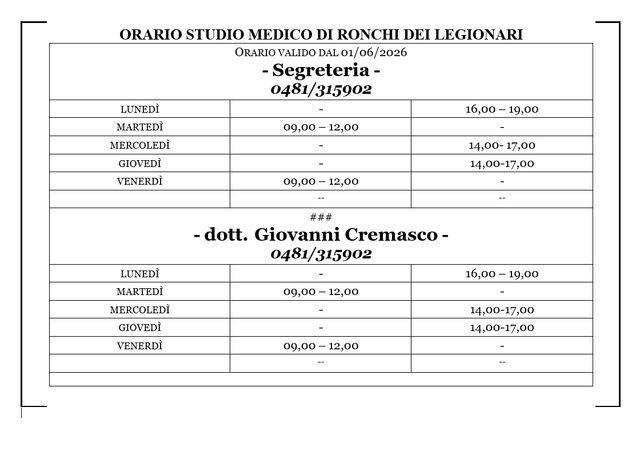 Ingrandire l'immagine: Ambulatorio dottor Cremasco