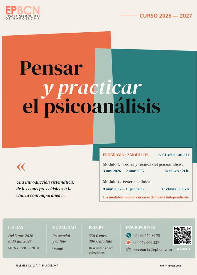 Acercar imagen: Espacio Psicoanalítico de Barcelona