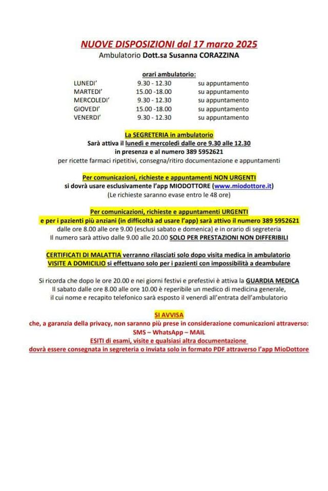 Ingrandire l'immagine: Studio Medico Dott.ssa Corazzina