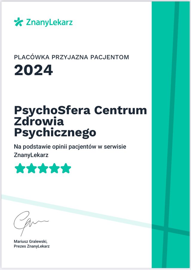 Powiększ obraz: PsychoSfera Centrum Zdrowia Psychicznego