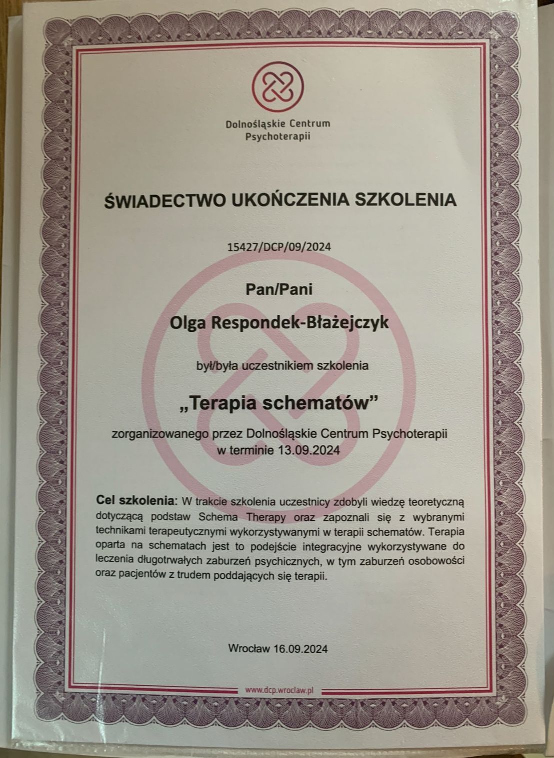 Olga Respondek-Błażejczyk -0