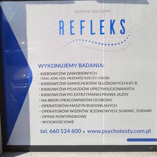 PSYCHOTESTY Pracownia Psychologiczna Refleks Joanna Składnik